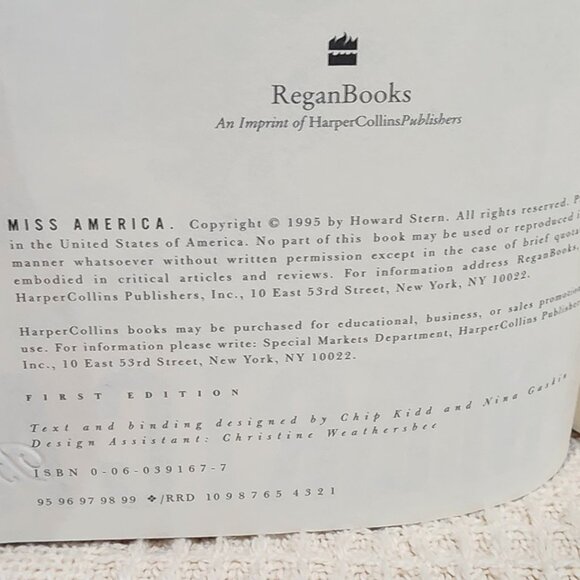 First Edition - Miss America by Howard Stern (1995, Hardcover) - Picture 12 of 14